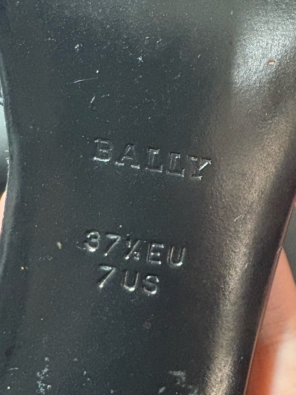 BALLY Black Leather Ankle-Strap Pumps - Picture 9 of 9